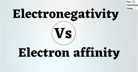 electron affinity vs electronegativity|Difference Between Electronegativity and Electron Affinity.
